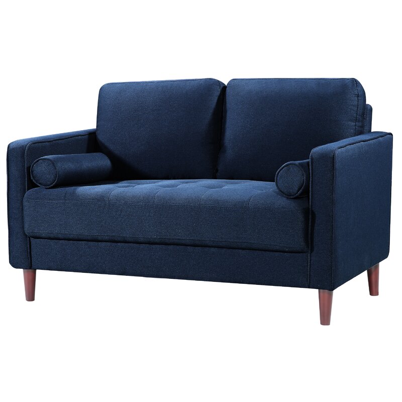 Modern Navy Blue Cool Armchair 2 Seater for Living Room