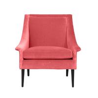 Modern Pink Velvet Armchair for Living Room