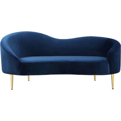 Custom Living Room Loveseat Couch Sofa with Golden Metal Leg