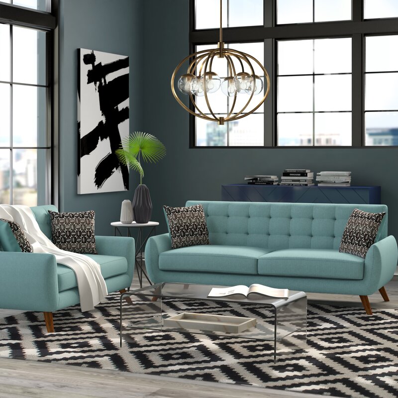 Living Room Sofa Furniture Linen Fabric Sofa