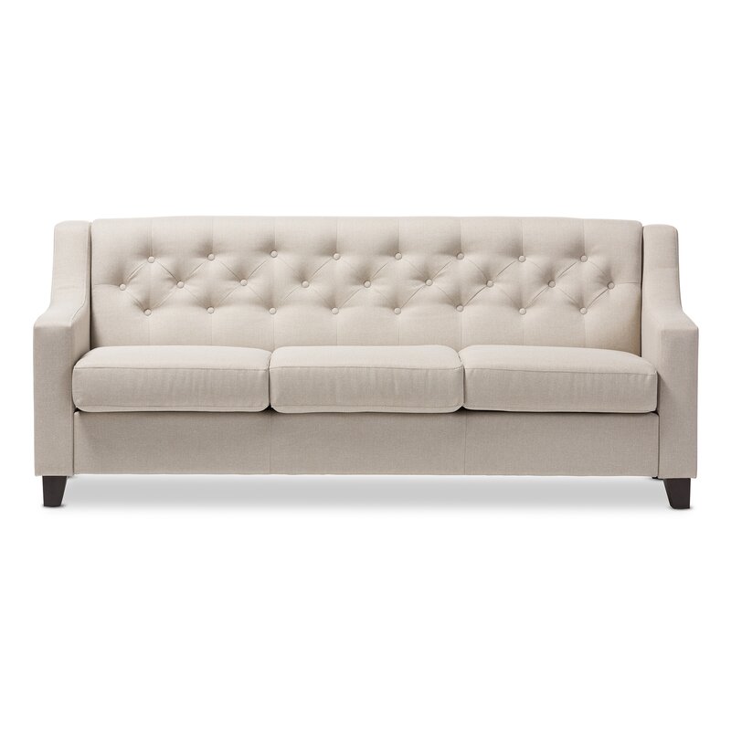 Comfortable Loveseat Fabric Tufted Couch for Living Room Furniture