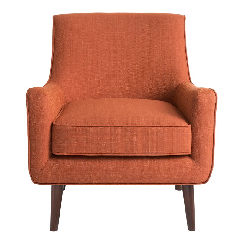 Orange Club Armchair Single Sofa Simple Design