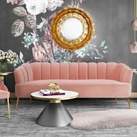 Comfy Loveseat Round Flower Pattern Leisure Couch