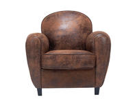 Armchair Faux Leather Fabric Chair